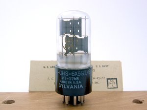6X5GT/G VT-126B Sylvania JAN - CHS