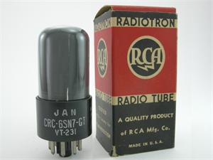 RCA JAN 6SN7GT / VT-231 - gray glass RCA JAN 6SN7GT / VT-231 - gray glass