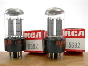 5692 Sylvania made RCA label - premium matched pair