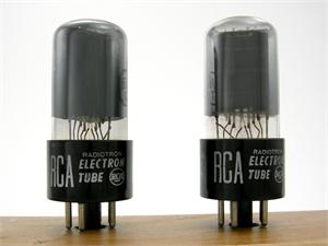 6V6GT RCA - premium matched pair, gray glass