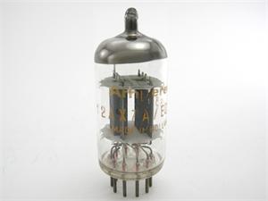 Amperex 12AX7 / ECC83 - orange globe label