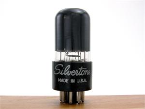 6SN7GT RCA made - black glass, staggered black plates