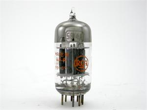 RCA 5814A / 12AU7 - black plates, triple mica, extra support rods
