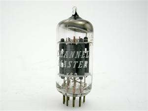 Matsushita 12AU7A - gray plates, halo getter, organ stock