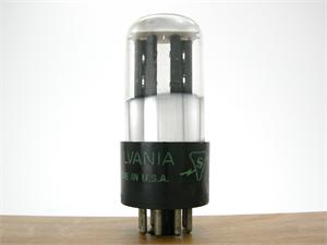 Sylvania 6SN7GT - early black plates, bottom getter
