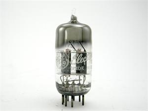 GE 12AT7 - gray wing plates, windmill getter