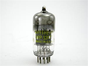 Raytheon 12AT7 / JRP-12AT7 - gray wing plates, horseshoe getter