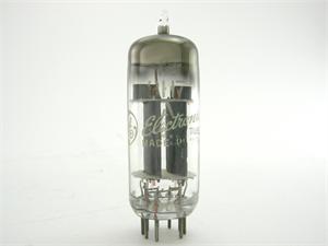 GE 12BH7 - gray plates, early horseshoe getter