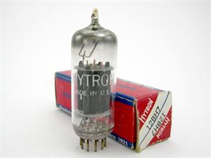 12BH7 Hytron - black plates, new in box