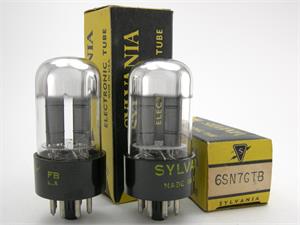 Sylvania 6SN7GTB - matched pair, black plates Sylvania 6SN7GTB - matched pair, black plates