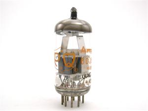 6DJ8 / ECC88 Amperex PQ - A-frame, dimpled disc getter