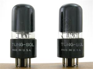6V6GT Tung-Sol - premium matched pair, black glass