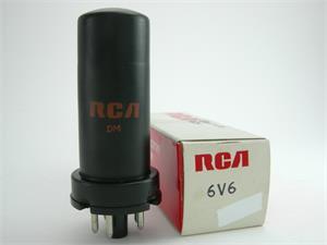 RCA 6V6 - metal bottle beater tube RCA 6V6 - metal bottle beater tube