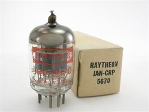 Raytheon JAN 5670 / 2C51 - gray plates Raytheon JAN 5670 / 2C51 - gray plates