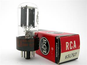RCA 6SL7GT - black plates, bottom getter