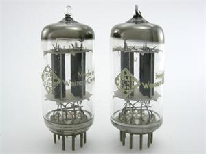 Telefunken 12AU7 / ECC82 - ribbed plates, matched pair