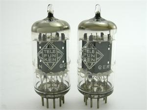 Telefunken 12AX7 / ECC83 - smooth plates, premium matched pair Telefunken 12AX7 / ECC83 - smooth plates, premium matched pair