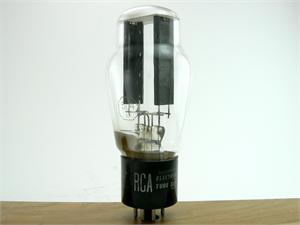 RCA 5U4G - ST bottle, smooth black plates RCA 5U4G - ST bottle, smooth black plates