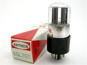 Raytheon 6SL7GT - black plates