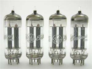 GE 6FQ7 / 6CG7 - premium matched quad