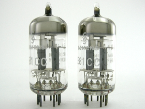 Siemens 12AT7 / E81CC - premium matched pair, triple mica