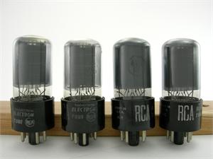 RCA 6V6GT - gray glass, matched quad