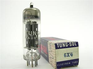 Tung-Sol 6X4 - black plates, D getter