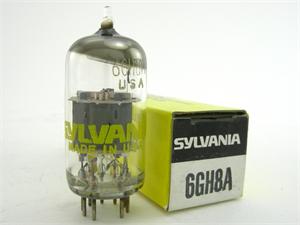 Sylvania 6GH8A - gray plates, halo getter