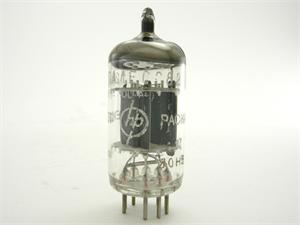 Amperex ECC82 / 12AU7 - dimpled disc getter