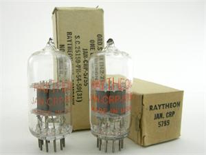 Raytheon 420A / JAN CRP 5755 - premium matched pair, clear top Raytheon 420A / JAN CRP 5755 - premium matched pair, clear top