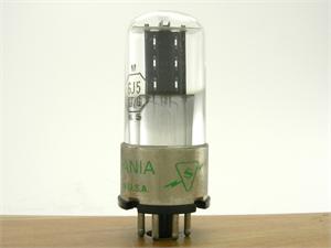 Sylvania 6J5GT/G - black plates, metal collar base