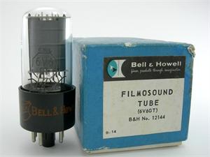 RCA 6V6GT - Bell & Howell label