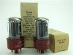 RCA 5692 - red base, matched pair
