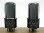RCA JAN 6SN7GT / VT-231 - gray glass, matched pair