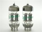 GE 6201 / JAN-12AT7WA - gray plates, matched pair