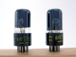 6SL7GT Raytheon matched pair - black glass