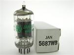 GE JAN 5687WB - black plates, halo getter