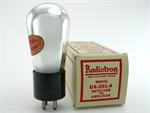 RCA Radiotron UX-201A / 01A triode - globe bottle, engraved base
