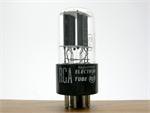 6SN7GT RCA - staggered black plates, bottom getter