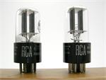6SN7GT RCA - staggered black plates, matched pair
