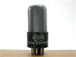 6SN7GT RCA - gray glass, staggered black plates, Victor logo