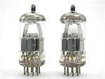 Amperex 6DJ8 / ECC88 - premium matched pair, A-frame, dimpled disc getter