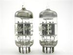 12AY7 GE - premium matched pair, gray box plates