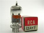 RCA 12AY7 - gray plates, halo getter, support rods