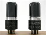 6V6GT/G / VT-107-A Ken-Rad - premium matched pair, black glass