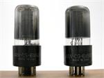 6V6GT GE JAN - premium matched pair, black glass
