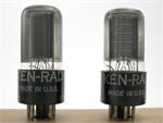 6V6GT Ken-Rad - premium matched pair, black glass