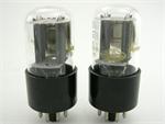 GE 6SN7GTB - premium matched pair, labeled for Amperex