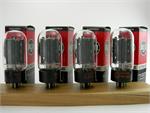 RCA 6L6GC - premium matched quad, black plates