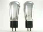 RCA UX-280 - premium matched pair, globe bottle, engraved base